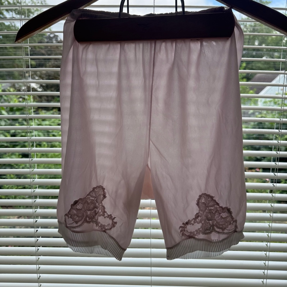Vintage Penneys Gaymode Pink Nylon Bloomers Tap Pants Knickers Panties S/M